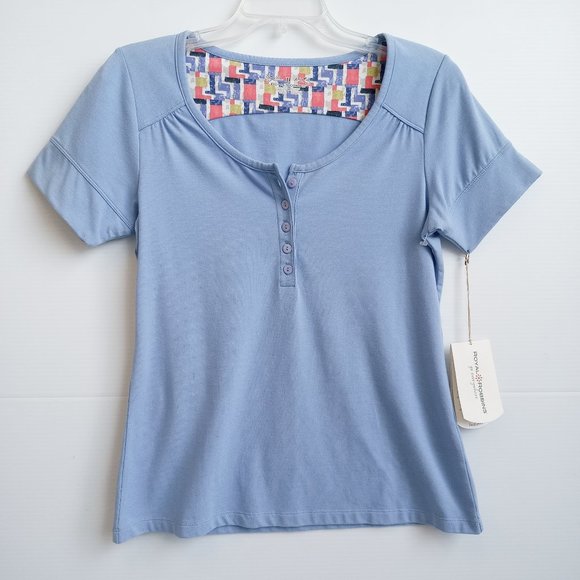 Royal Robbins Womens Essential Henley Top - Medium - New - Q70113 - Picture 1 of 8